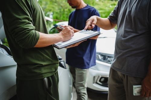 Victim Talking To Other Driver's Insurance Company Representative